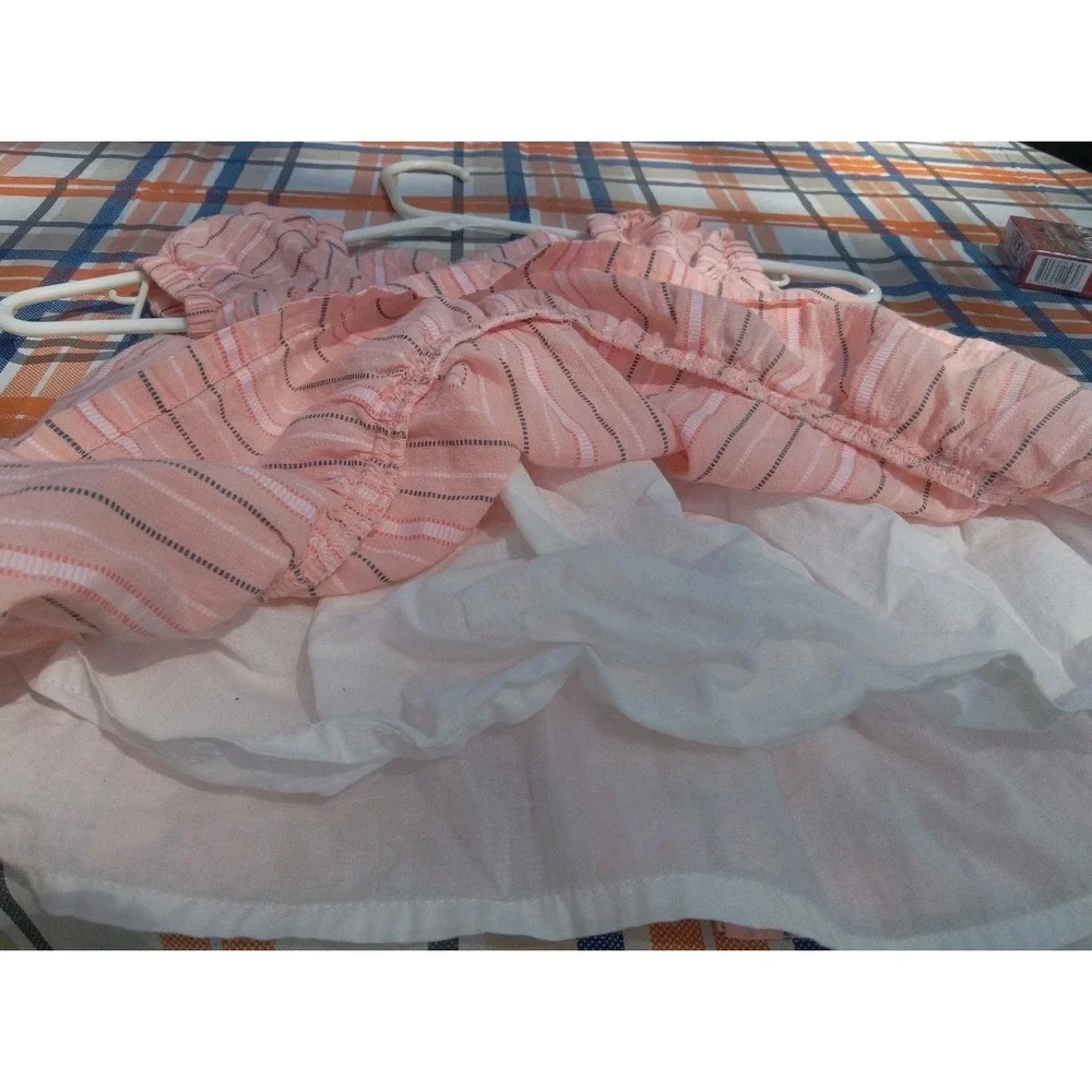 Toddler Girl's Tommy Bahama Summer Striped W/ Pom Poms‎ Dress Size 3T